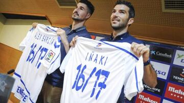 Alex García e Iñaki fueron presentados con el Tenerife