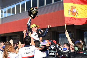 Así celebró Albert Arenas su campeonato del mundo en Portugal