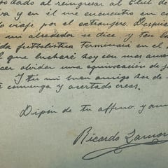 La carta en que Zamora reniega del Barcelona y se declara al Espanyol