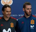 Lopetegui, De Gea y Nacho, al habla