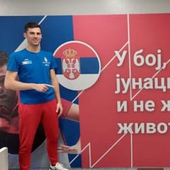 La arenga que motiva a Serbia en el vestuario del Madrid Arena