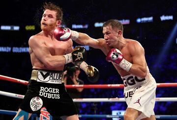 El triunfo de Canelo sobre Golovkin en imágenes