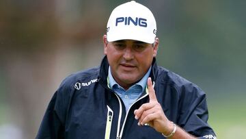 &Aacute;ngel &#039;Pato&#039; Cabrera durante la &uacute;ltima jornada del Northern Trust Open 2015 en el Riviera Country Club de Pacific Palisades, California.