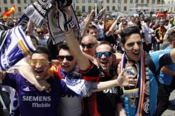 Fan Zone del Real Madrid en Lisboa previo al partido de la Final de Champions league entre el Real Madrid y el Atlético de Madrid 
