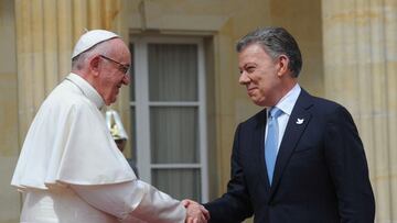 La visita de Francisco a Colombia en 2017 fue la tercera de un Sumo Pontífice a nuestro país. Foto: Redes sociales / Juan Manuel Santos.