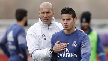 James Rodríguez y Zinedine Zidane podrían volver a unirse en el Real Madrid