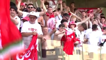 Cánticos de “Gibraltar es español” de los aficionados irlandeses del Shelbourne