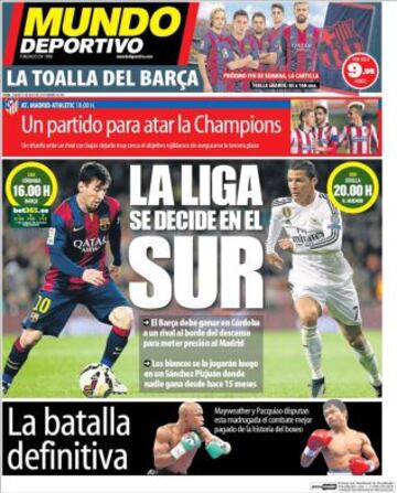 Portadas de la prensa deportiva