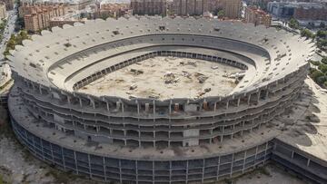 Panorámica del futuro estadio del Valencia.