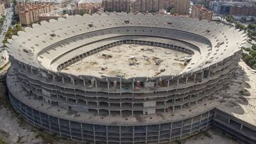 Panor&aacute;mica del futuro estadio del Valencia. 
 
 