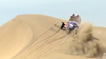 La atractiva persecución entre las dunas de Sainz a Al-Attiyah