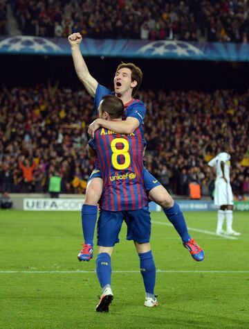 14 goles con el Barcelona