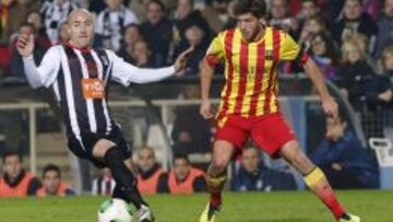 PERSONALIDAD. Sergi Roberto demostró solvencia en Cartagena.