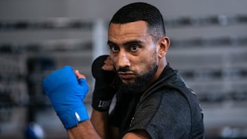 Moussa Gholam durante uno de sus entrenamientos.