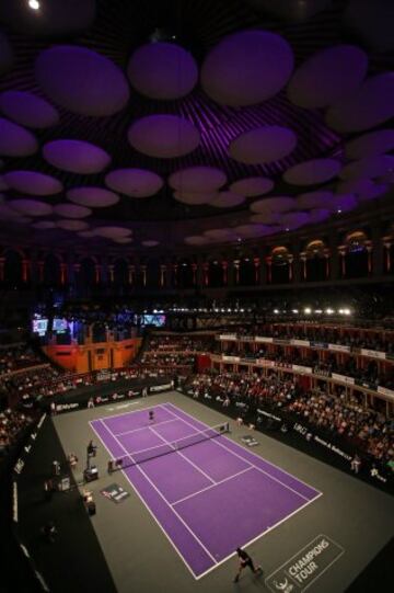 Una panorámica del Royal Albert Hall de Londres durante el duelo de Fernando González con Andy Roddick.