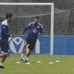 Bóveda y Salva Ruiz aceleran para estar listos ante el Guijuelo