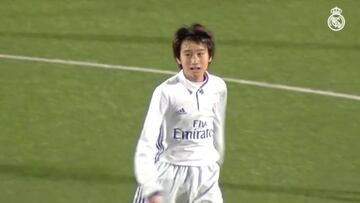 Otro golazo precioso de Pipi, la joya japonesa del Madrid