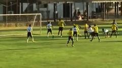 Hijo de ‘Chupete’ Suazo le anota un gol a Colo Colo e imita el festejo de una figura de la U