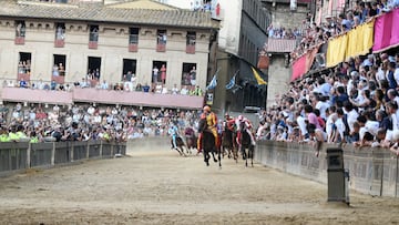 El Palio de Siena (Palio di Siena) es una carrera de caballos de origen medieval que enfrenta a los distritos de la ciudad de Siena dos veces al año. La primera carrera se celebra el dos de julio (Palio di Provenzano) y la segunda el 16 de agosto (Palio d