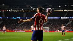 Koke durante el partido contra el Liverpool. 