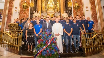 El Levante en la Basílica de la Virgen de los Desamparados.
