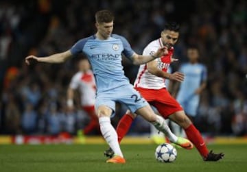 El delantero colombiano marcó el primer gol del Mónaco en el partido ante el Manchester City, en Inglaterra, en la ida de los octavos de final de Champions League.