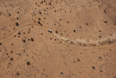 Martin Prokop y Viktor Chytka durante la etapa 11 del Dakar.