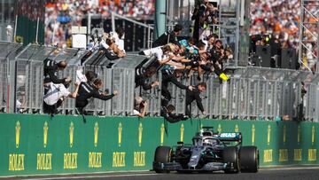 Lewis Hamilton (Mercedes W10), ganador del GP de Hungr&iacute;a. F1 2019. 