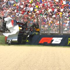 Dos accidentes escalofriantes en Ímola: Tsunoda y Colapinto