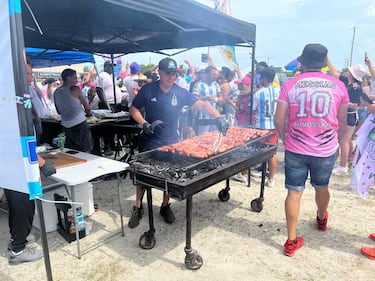 Argentina se adue?a del DRV PNK Stadium para la presentacin de Messi en Miami