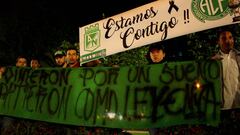 Chapecoense arriba a Medell&iacute;n para el partido de Recopa Sudamericana.