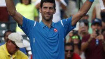 Djokovic tras vencer a Sousa. 