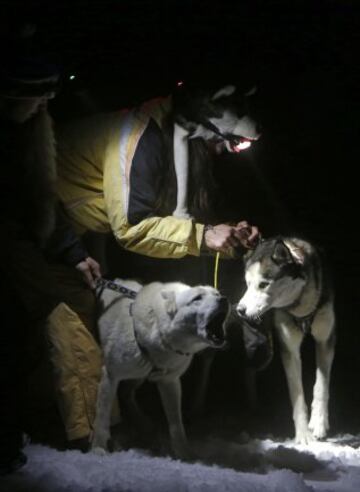 Bonitas imágenes de una de las carreras de trineos con perros más largas del continente. Cada año llegan a la aldea checa de Destne corredores de todas partes de Europa.