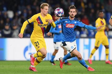 Frenkie de Jong y Fabian Ruiz.