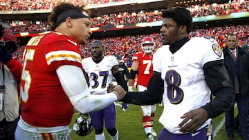 Opposing quarterbacks Mahomes and Baltimore exchanged compliments before meeting for the fifth time at M&T Bank Stadium on Sunday 28 January.