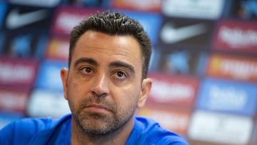 14/05/22 RUEDA DE PRENSA DEL BARCELONA 
 XAVI HERNANDEZ 