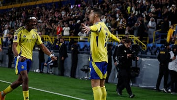 Cristiano Ronaldo celebra un gol.