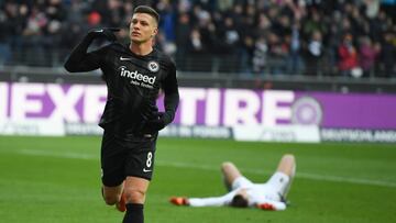 Luka Jovic lleva 18 goles en el Eintracht de Frankurt.