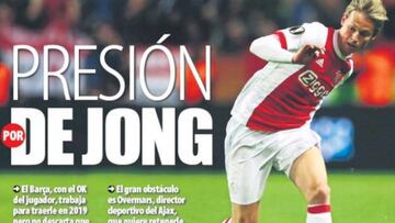 De Jong, un futuro Busquets en las portadas de Barcelona
