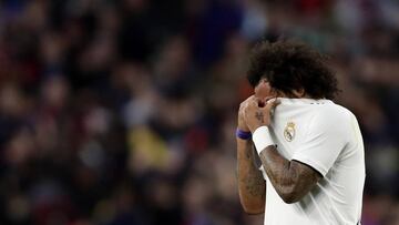 Marcelo se marcha lesionado.