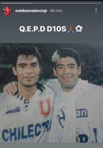 El emotivo adiós de los cracks chilenos a Diego Maradona