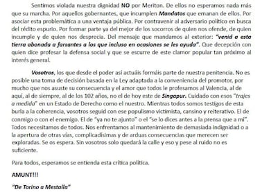 De Torino a Mestalla critica la 'laxitud' del Gobierno valenciano con el cumplimiento de la ATE