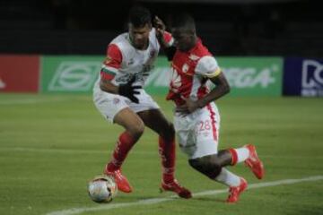 Con un doblete de Luis Páez y un gol de penal de Miguel Borja, Santa Fe venció 3-0 a Cortuluá en El Campín.
