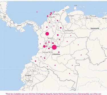 Mapa de casos y muertes por coronavirus por departamentos en Colombia: hoy, 17 de diciembre