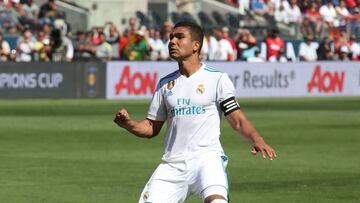 Casemiro como capitán del Real Madrid.