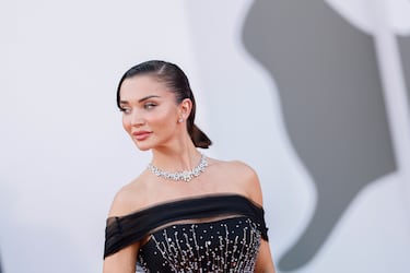 Amy Jackson durante el Festival Internacional de Cine de Venecia celebrado en el Lido de Venecia.
