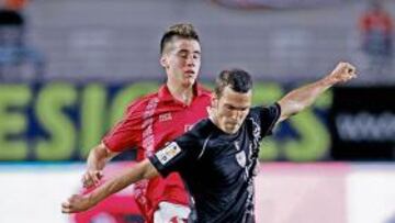 <b>NUEVA OPORTUNIDAD. </b>Cuéllar no ha jugado casi con Caparrós pero en Nueva Condomina fue titular.