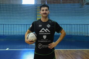Jes¨²s Gordillo, p¨ªvot del Palma Futsal, antes de disputar la Intercontinental.