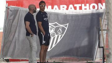 Monchi, junto a Lopetegui. 