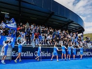 Deportivo de La Coruña recibimiento aficion depor en abegondo